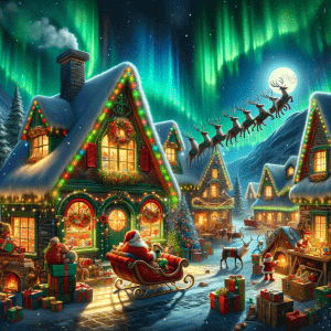 Nordpol-Workshop des Weihnachtsmanns chatgpt Bildgenerierung promptbeispiele