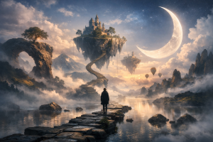 Headerbild zum Artikel: Bild-Prompt-Guide #2 - Surreale Traumlandschaften mit atmosphärischer Tiefe (Basis- bis Optimierungs-Guide)