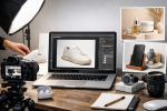 Headerbild zum Artikel: Bild-Prompt-Guide #5 - Produktfotografie für E‑Commerce: realistisch & verkaufsfördernd (Basis- bis Optimierun