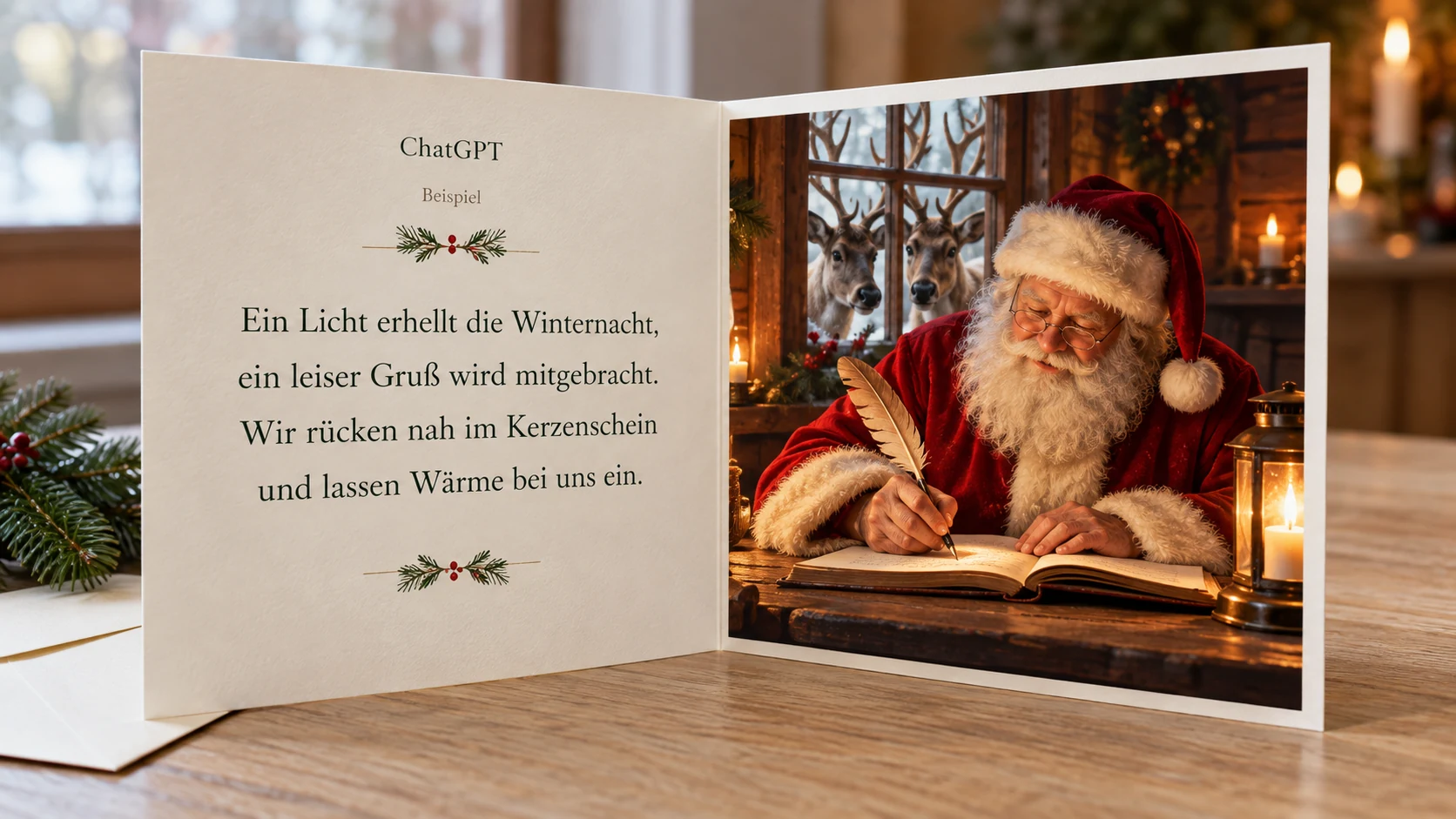 Weihnachtsgedichte und passende Bilder mit ChatGPT erstellen