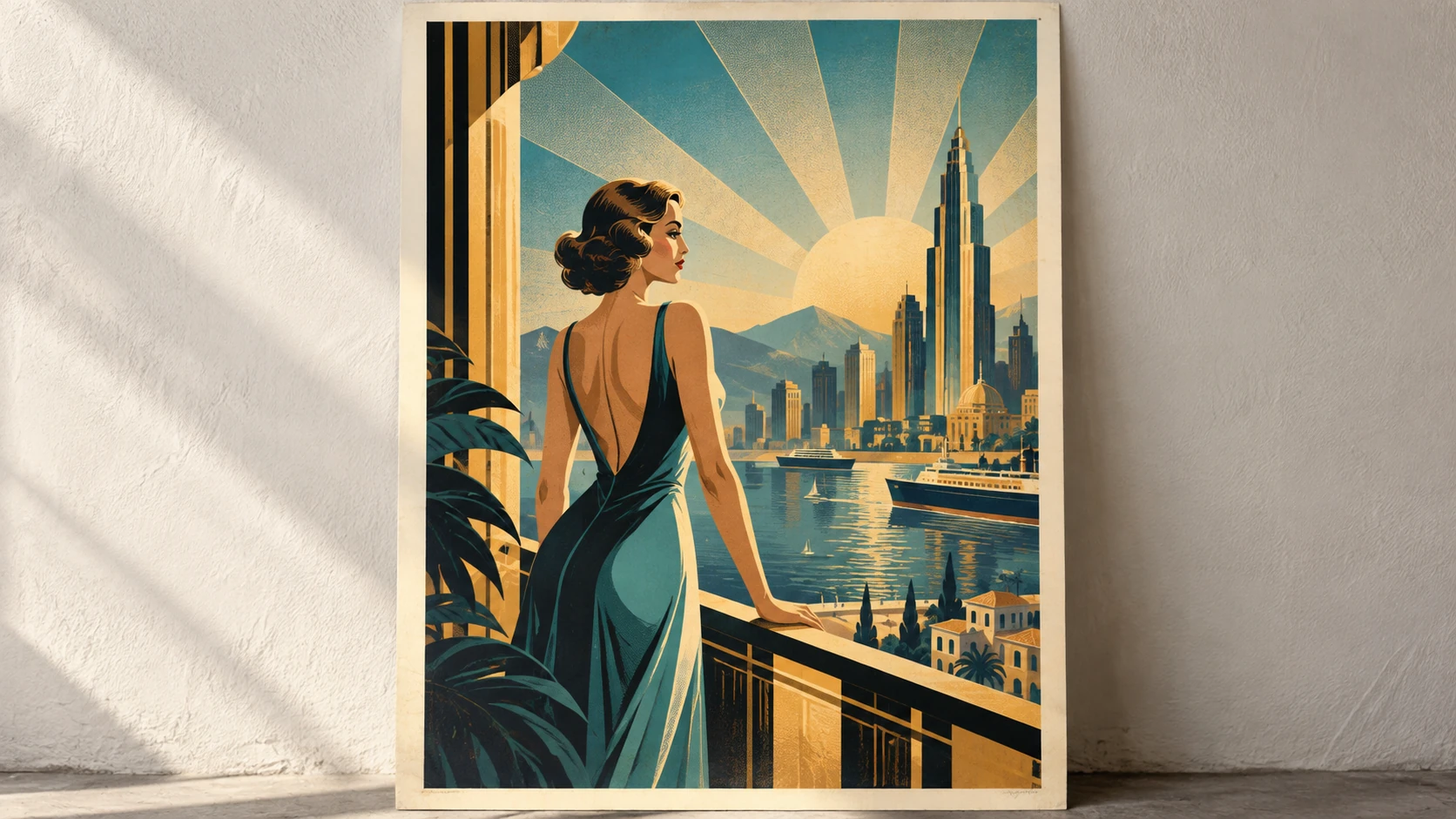 Vintage-Poster im Art-Deco-Stil - Bild-Prompt-Guide #10